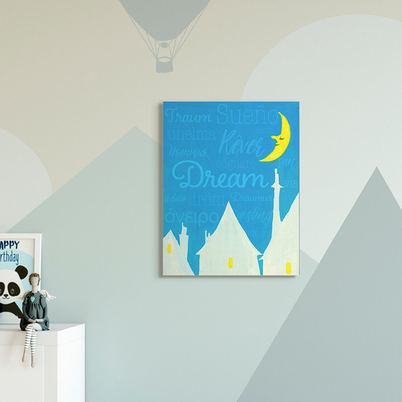 Art lunaire Leppert Dream Home, H 30 po x l 24 po, Toile tendue
