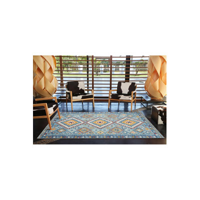 Cross Diamond Pattern Woven Base and Decorative Machine Washable Area Rug