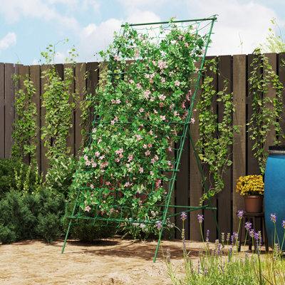 Treillis de concombre ajustable à structure en A pour plantes grimpantes