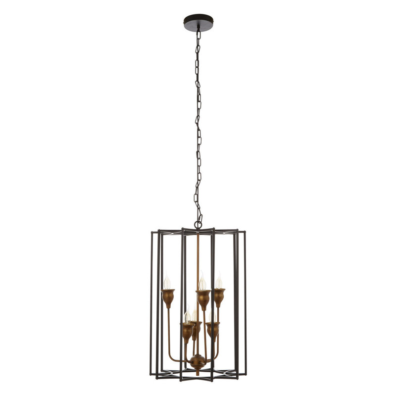 Billerica 6 - Light Bronze Lantern Pendant