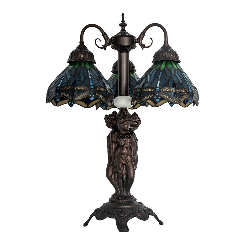 Lampe de table libellule 23 po Tiffany