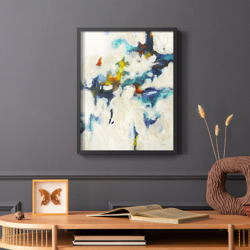 «Find & Seek», reproduction encadrée - bois massif, Noir, H 20 po x l 16 po