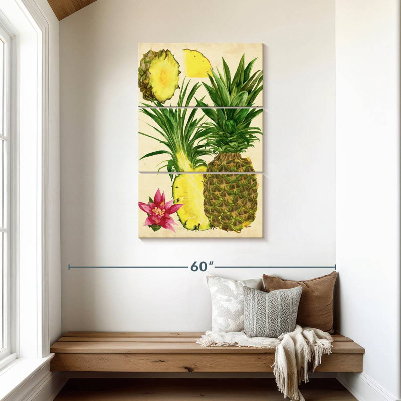 Yarlin Tropical Pineapple Study I, 45" H x 28" W