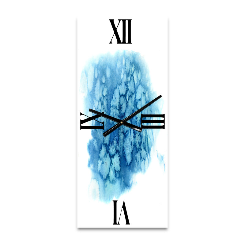 Horloge murale turquoise, Grand