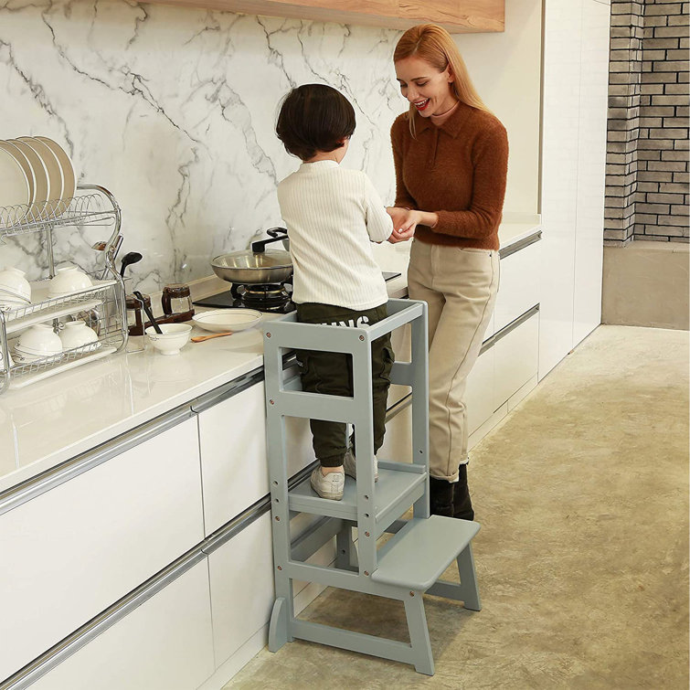 SDADI White 2 - Step Stool & Reviews | Wayfair