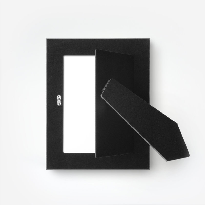 Wood Embossed Picture Frame, 5" x 7", Black