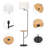 Nevjanka 67 " Satin Tray Table Floor Lamp USB