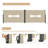 276" x 71''Retractable Side Awning, Waterproof & UV-Resistant, Privacy Screen Divider Roll Up Balcony(Beige)