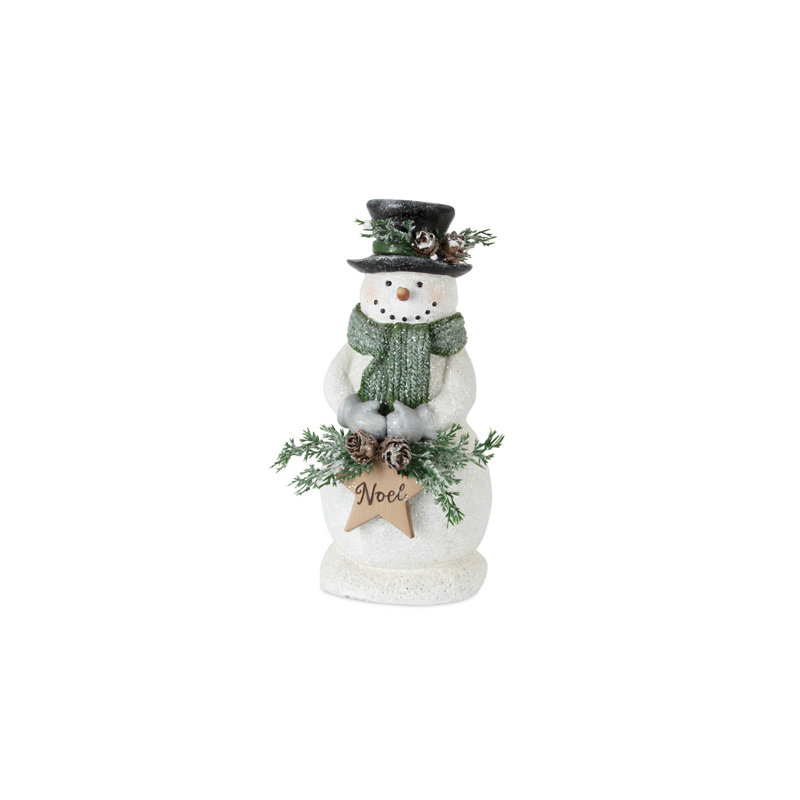 Set of 3 resin snowmen