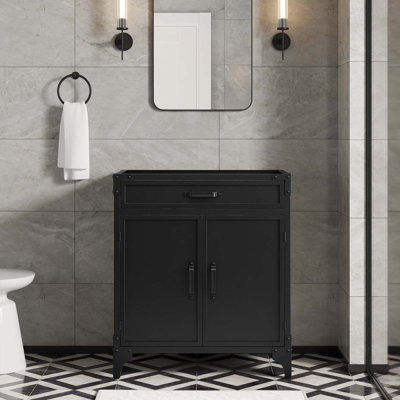 Modway Steamforge 29" Single Bathroom Vanity Base Only in Black