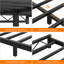Structure de lit plateforme moderne en métal - Support de lattes en acier robuste sans sommier (double / grand / très grand)-285887934