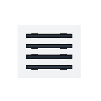 Matte White Rectangular Metal Vent Cover Sleek Wall & Ceiling Decorative Register Grille