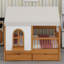 Lit maison avec grands tiroirs-1284275413