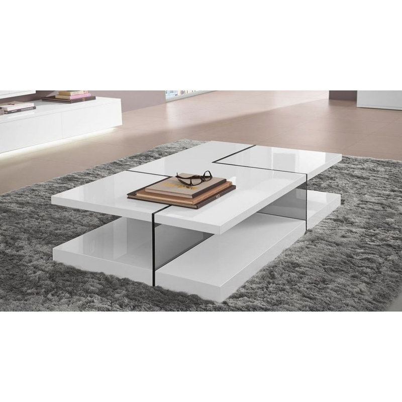 Table basse abstraite avec rangement