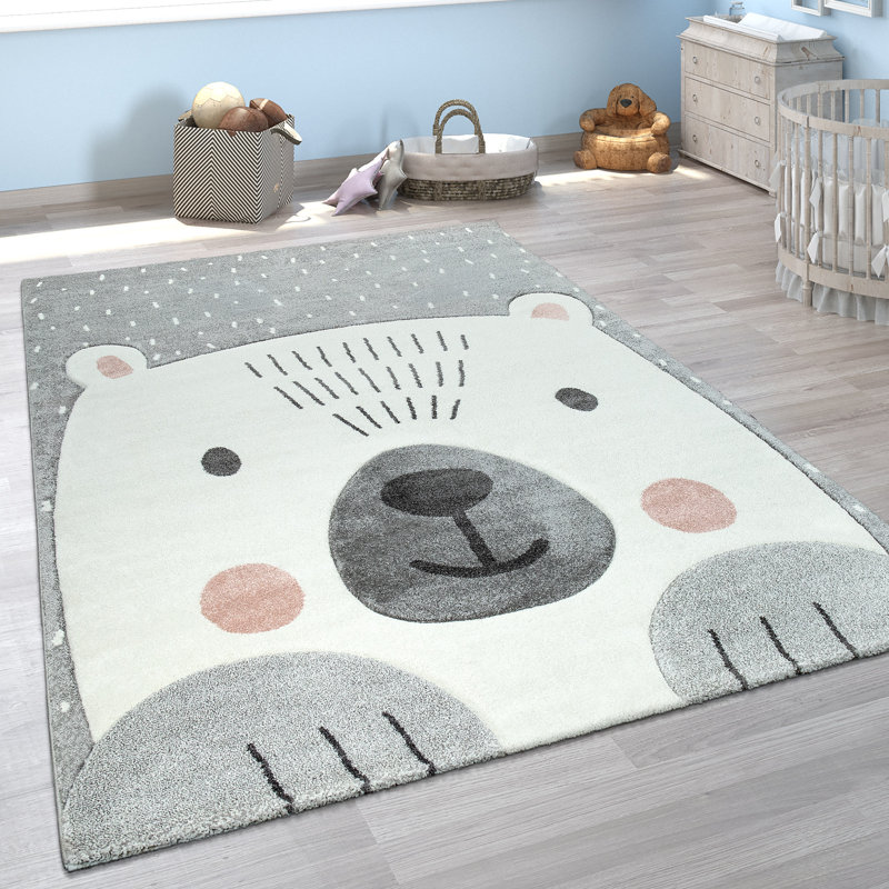 Bardfield Abstract Machine Woven Polypropylene Plastic Rug, Rectangle 6'7" x 9'6"