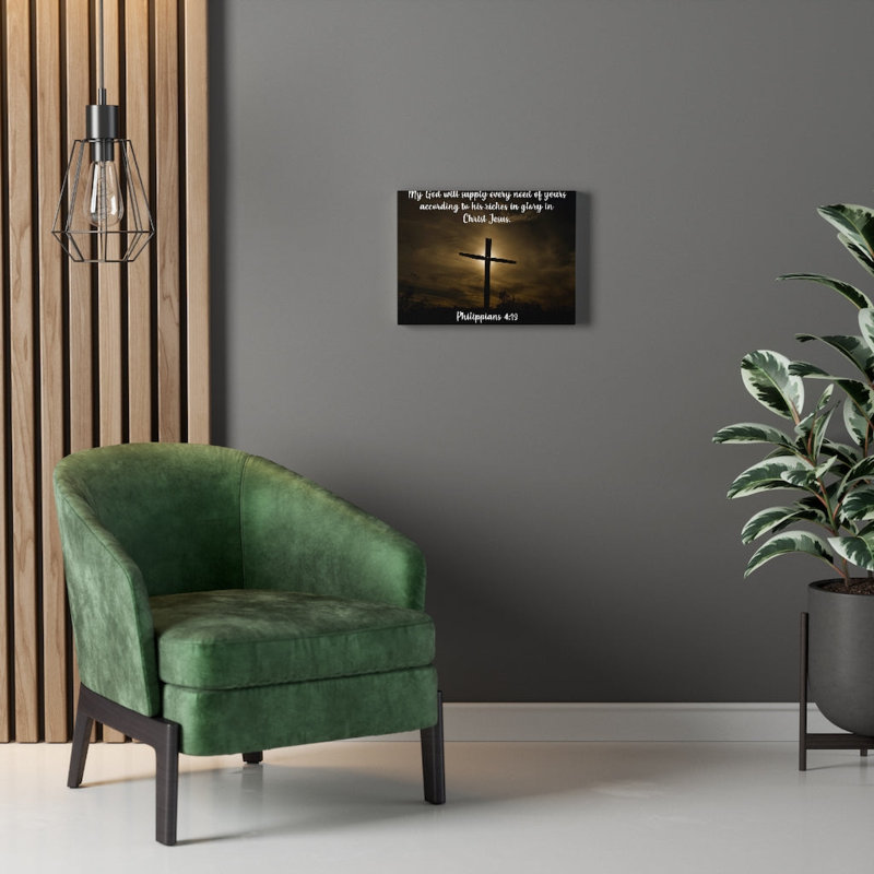 All Your Need Philippians 4:19 - Wrapped Canvas Print, 46cm H x 61cm W