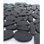 Carreau de mosaïque noir plat 12 po x 12 po