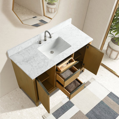 54 Double Bathroom Vanity with Top