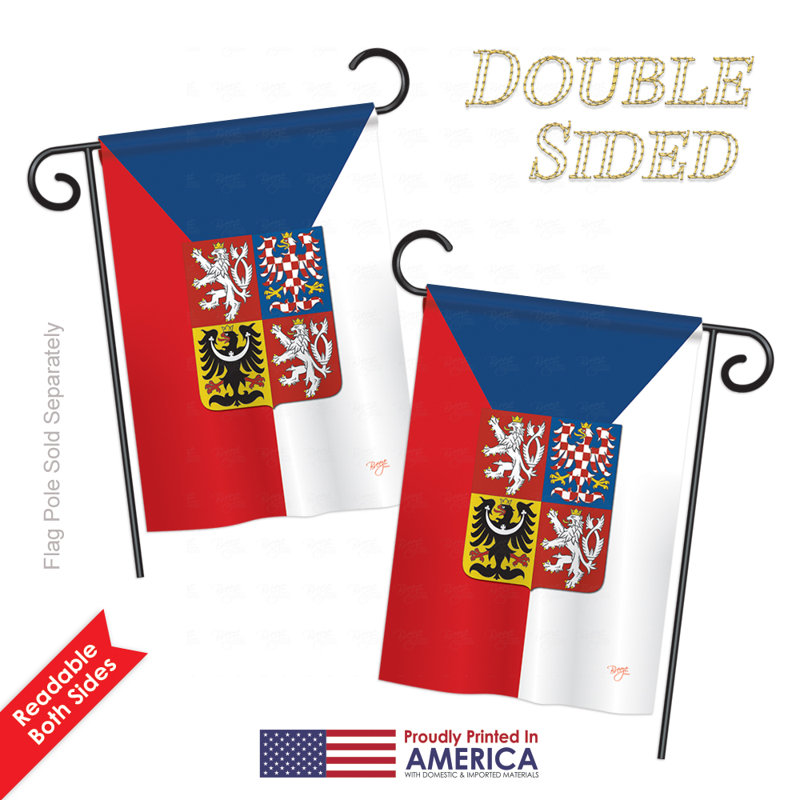 Drapeau de jardin en polyester à 2 côtés canada, H 18,5 po x l 13 po, Toile de jute