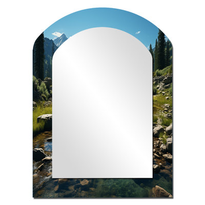 Midford - Miroir paysager en métal