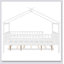 Wooden House Bed With Trundle-114668450