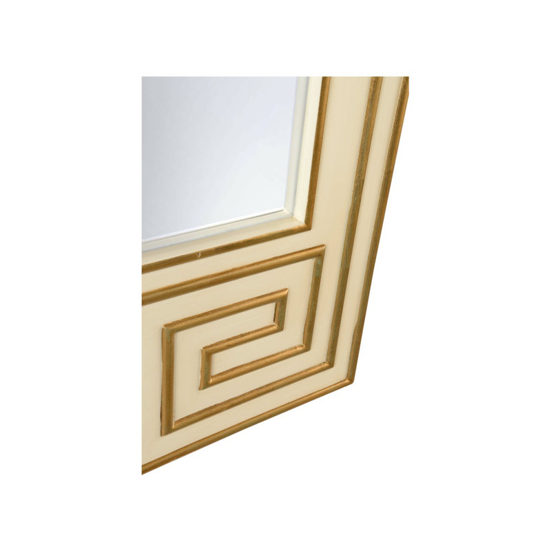 Greek Hall Mirror, Cream/Gold