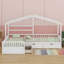 Lit plateforme House avec trois tiroirs de rangement-413176527