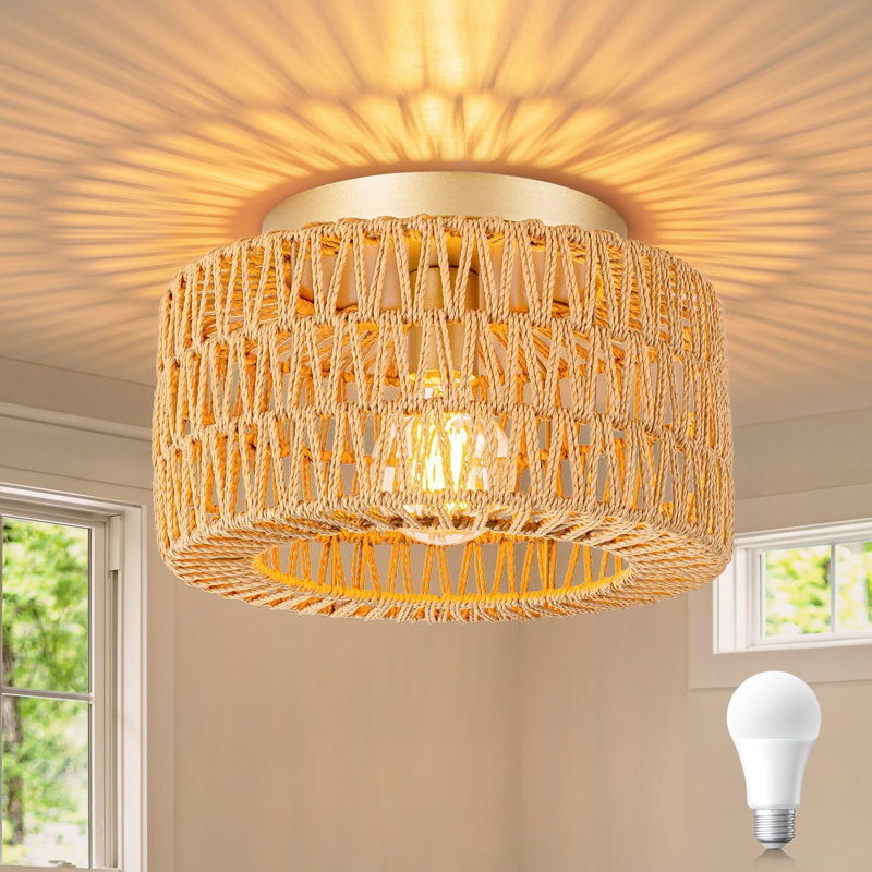 Vine Pendant Light, Natural, Gold