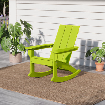 Leta Plastic Rocking Adirondack Chair