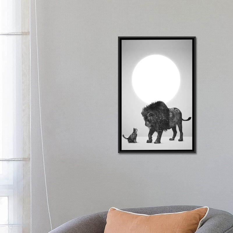 «Someday», impression sur toile, H 26 po x l 18 po x P 1,5 po, Toile avec cadre noir, Pas de tapis
