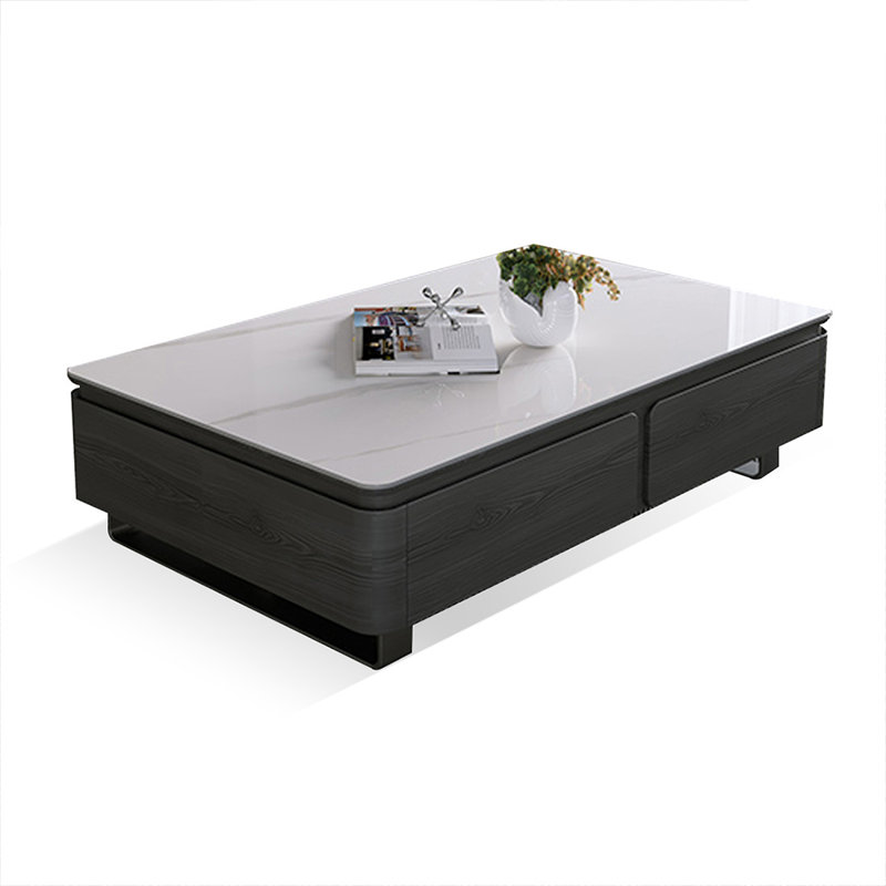 Picture color Solid + Manufactured Wood Rectangular Coffee Table, 16.54" H x 55.12" L x 31.5" W