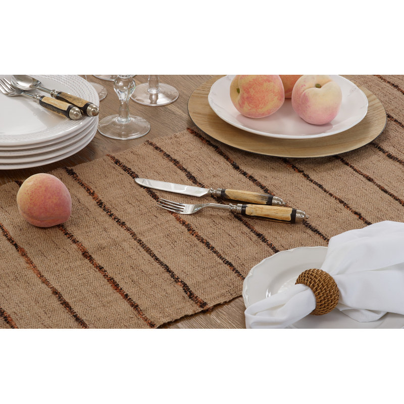 Striped 100% Cotton Table Runner