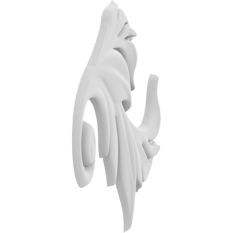 Rosettes de qualité supérieure, H 8 po x l 4 po x P 0,63 po, Droite