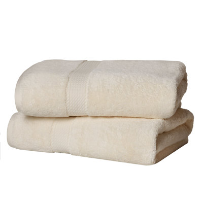 800 GSM Certified Egyptian Cotton Bath Towel Set (Set of 2)