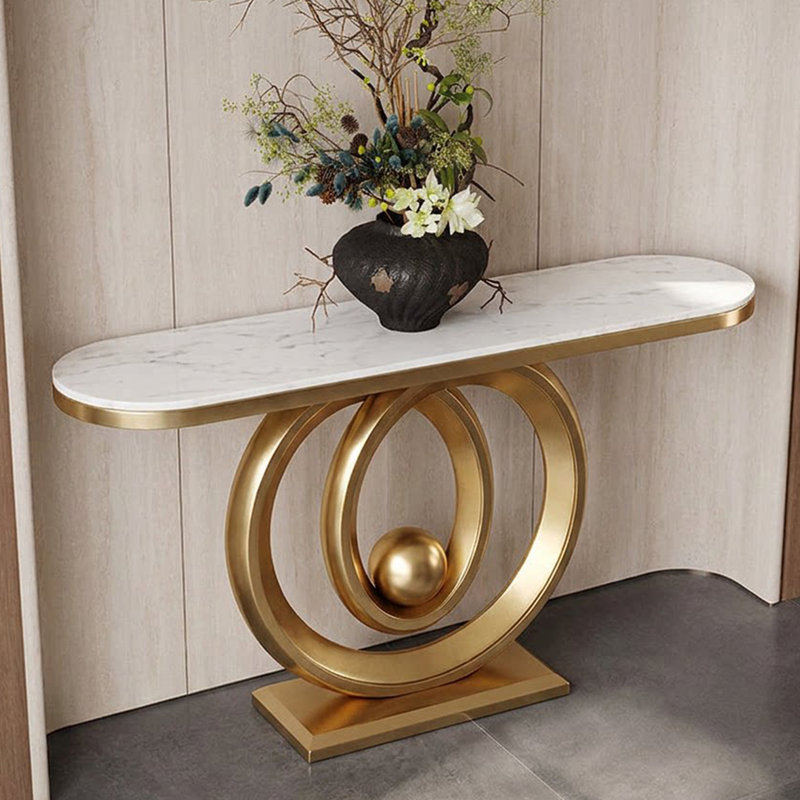 Table console de luxe italienne, H 33,5 po x l 63 po x P 13,8 po
