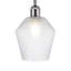 17 cm H Rectangle Glass Pendant Shade ( Screw On ) in Clear