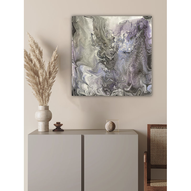 «Moutain Fog» par Rachel Farmer - reproduction d'artiste sur toile, Toile à cadre flottant noir, H 50 po x l 50 po x P 2 po
