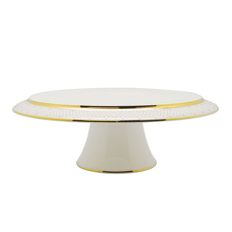 Princess Gold Bone China Cake Stand