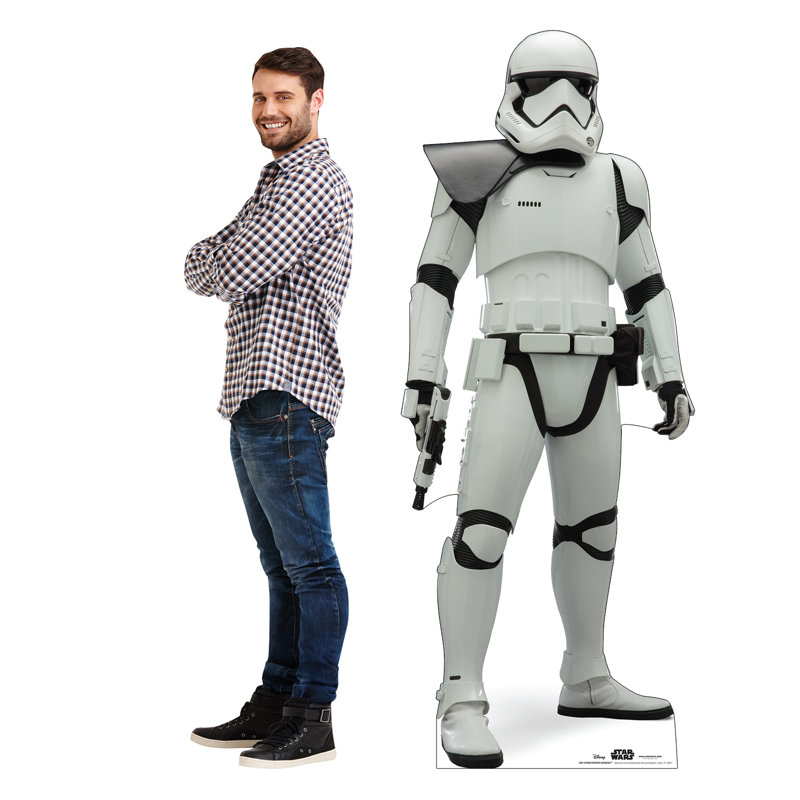 73'' White and Black Cardboard Stormtrooper Standup