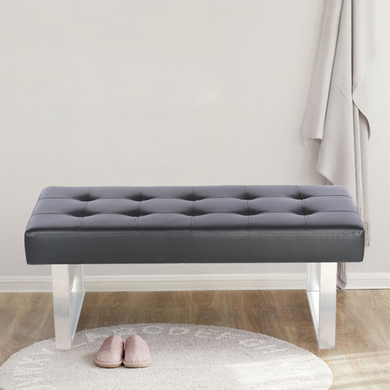 Dabrielle Faux Leather Upholstered Bench