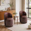 PU Leather Barrel Swivel Armless Dining Chair-282501240