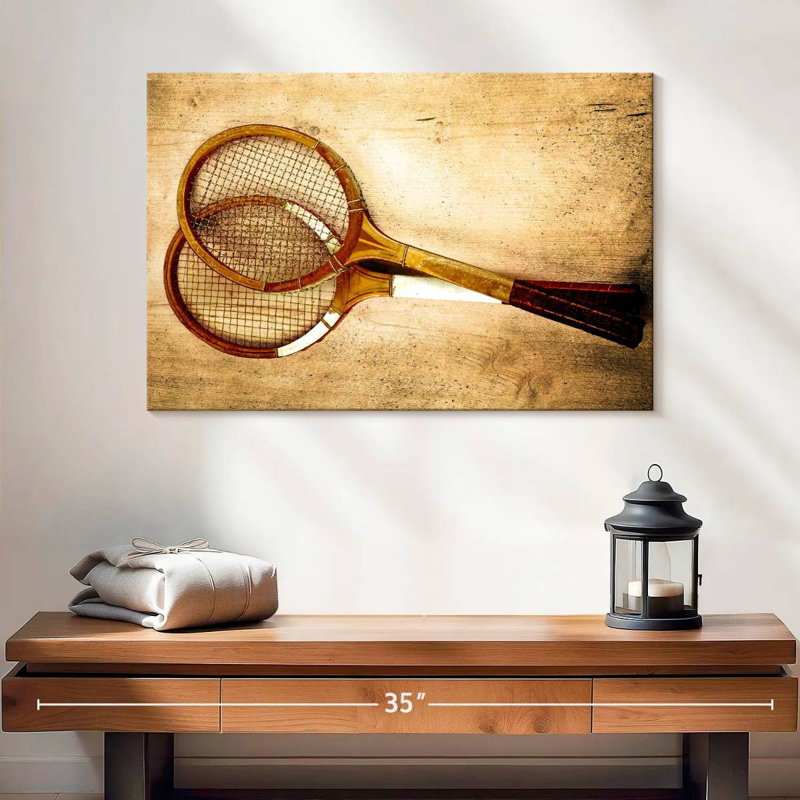 Raquettes de tennis Sireci Antique, H 16 po x l 24 po