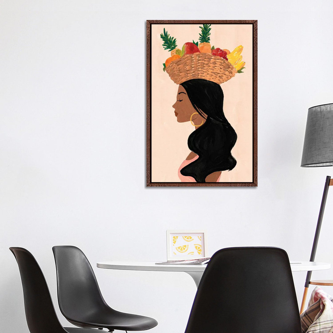 Valentina's Fruit Basket von Sabina Fenn - Galerie-umwickelte Leinwand Giclée auf Leinwand