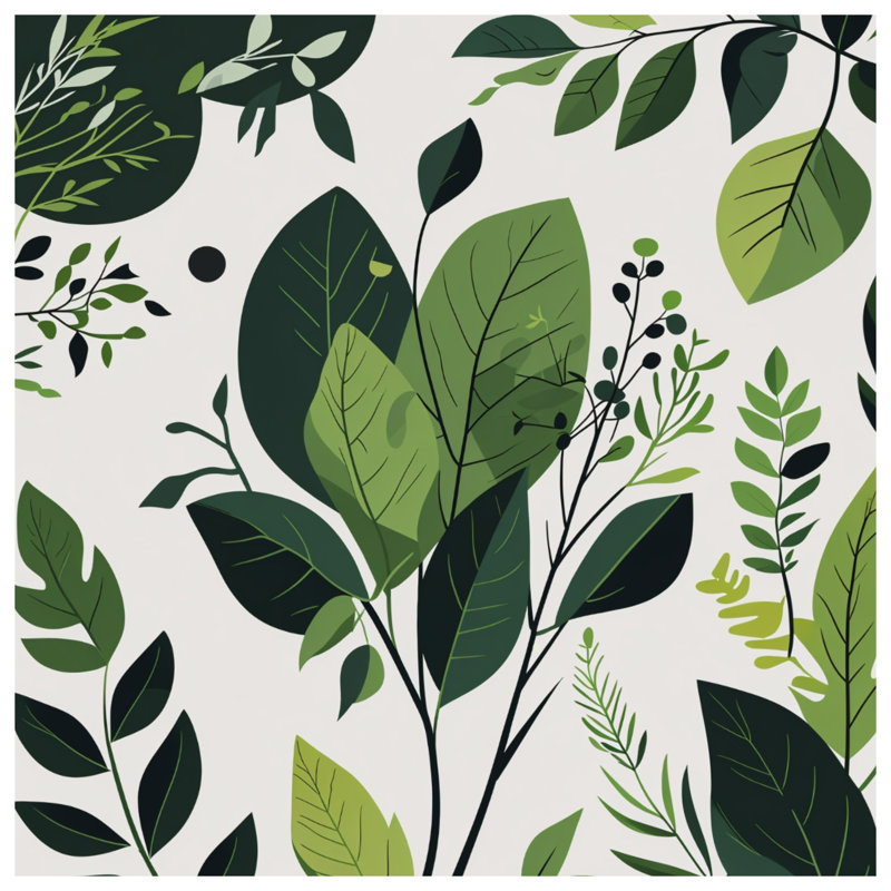 Leaves Bedding Nature Comforter Modern, Twin Extra Long