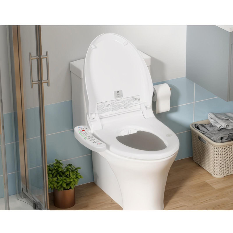 Smart Heated Toilet Seat with Self-Cleaning Nozzle
