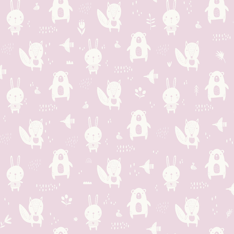 Rouleau de papier peint L 33 pi x l 20,9 po Weir, Rose