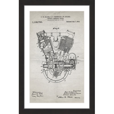 " Engine 1914 Old Paper " by Steve King