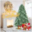 Arbre de Noël bleu-vert avec 2908 pointes en PE + PVC - arbre unique avec branches articulées, assemblage facile, support en métal stable, décoration des Fêtes accrocheuse-1814027835