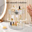 Présentoir à maquillage rotatif grande capacité, porte-parfums, 2 niveaux transparent