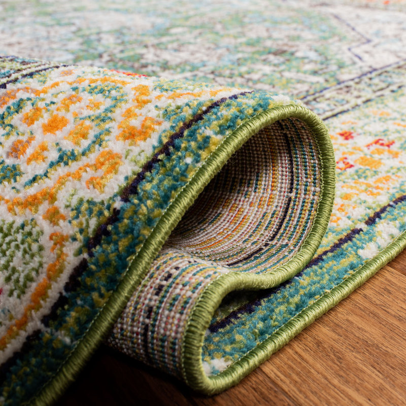 Jourdanton Performance Oriental Rug, Square 3'